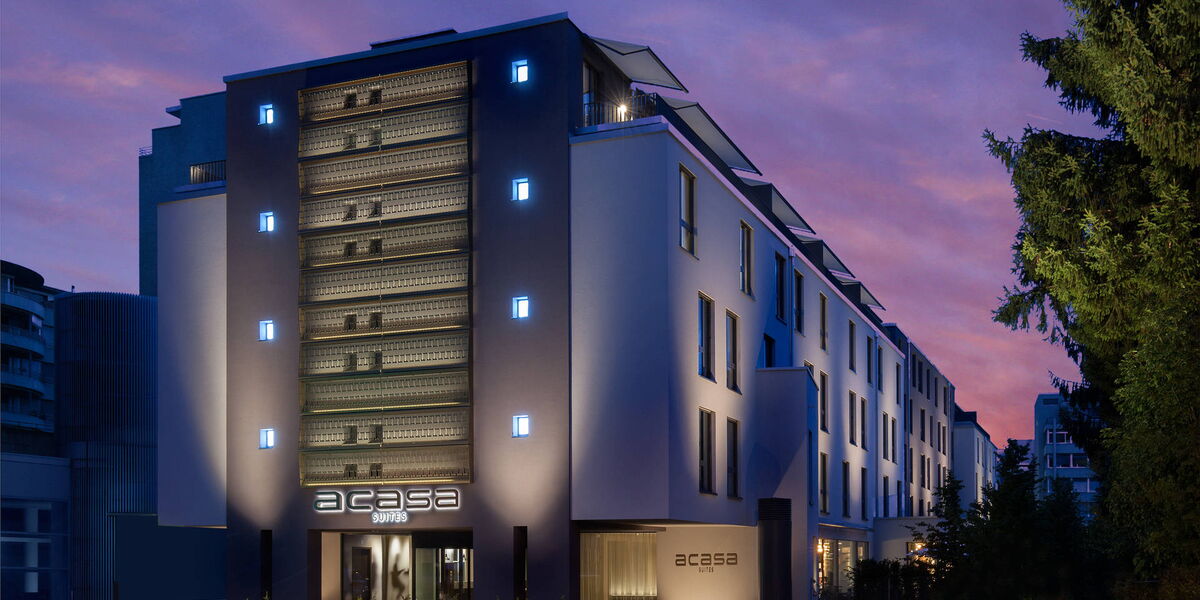 Aussenansicht Hotel und Apartments ACASA Suites in Zürich Oerlikon