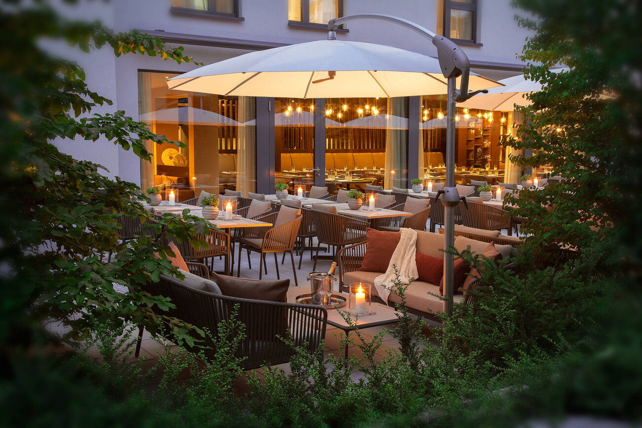 Garden at ACASA Suites Zurich for your relaxation and well-being