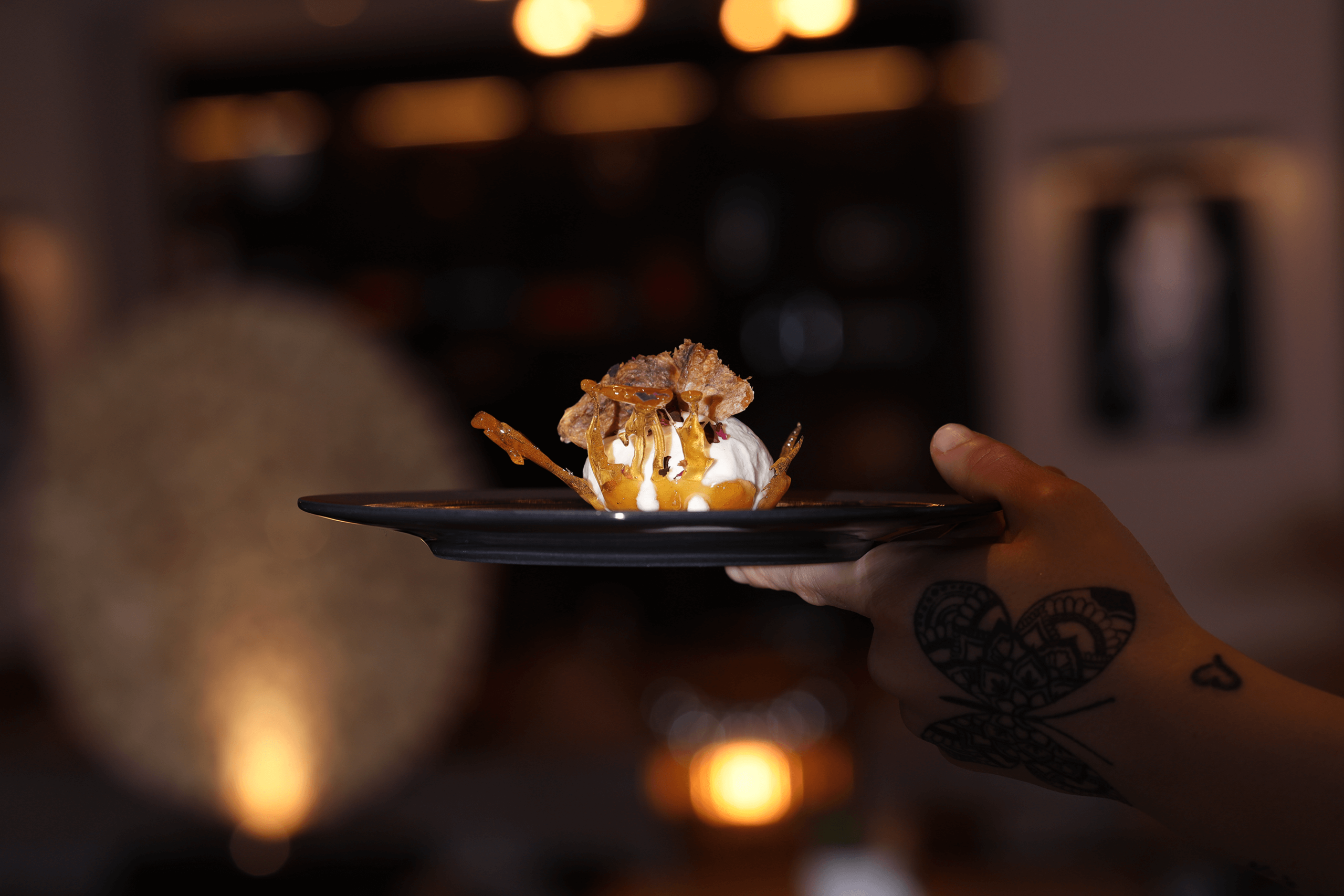 Restaurant Acasa mit Ziegenkäseglace